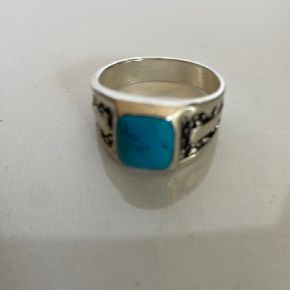 Sterling Turquoise men’s ring